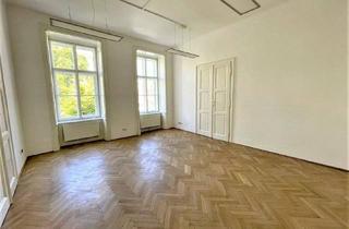 Wohnung mieten in Opernring, 1010 Wien, STAATSOPER-BLICK, Opernring, klimatisierte 5 Zimmer, Stehbalkon, Komplettküche, Badezimmer, teilweise Flügeltüren, Parketten