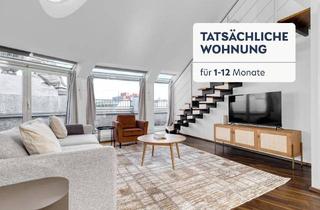 Wohnung mieten in Waaggasse, 1040 Wien, 3 Zi Architekten-Dachgeschoß mit Terrasse und Ausblick Richtung Karlskirche, U1 Taubstummengasse (VIE268)