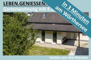 Wohnung kaufen in 9220 Velden am Wörther See, IN 3 MINUTEN AM WÖRTHERSEE, 4 ZIMMER GARTENWOHNUNG