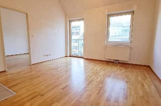 Wohnung mieten in Bernhardtstalgasse, 1100 Wien, UNBEFRISTET, HOFRUHELAGE, 79 m2 Dachgeschoß mit 6 m2 Balkon, Wohnküche, 2 Zimmer, Wannenbad, Parketten, gefördert