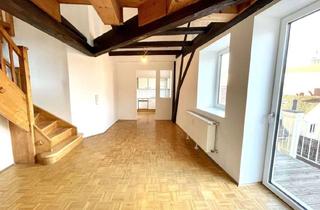 Maisonette mieten in Färbergasse, 8010 Graz, Wohnung mit Blick über die Dächer von Graz! Traumhaft schöne Maisonette mit Galerie und Terrasse im Herzen von Graz nahe dem Grazer Hauptplatz und Schloßberg - Provisionsfrei!