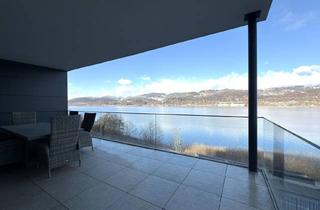 Wohnung kaufen in 9082 Maria Wörth, Luxusapartment mit unverbaubarem Panorama-Seeblick und privatem Seezugang am Wörthersee