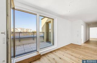 Wohnung kaufen in Kollonitschgasse, 2700 Wiener Neustadt, PROVISIONSFREI! 3-Zimmer-Dachgeschoß mit urbanem Fernblick und Terrasse