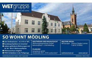 Wohnung mieten in Wiener Straße 22/3, 2340 Mödling, Ordination | zentrale Lage | Mödling | Fertigstellung 4. Quartal 2025