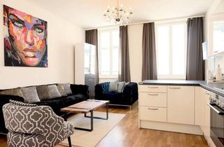 Wohnung kaufen in Margaretenplatz, 1050 Wien, Nähe Margaretenplatz: Kompakte Altbauwohnung + Modernes und stilvolles Design + Gegliederte Fassade + Voll möbliert