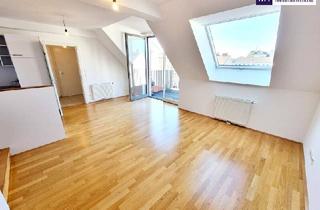 Wohnung kaufen in Columbusgasse, 1100 Wien, Neuer Preis! WOW! Stylisch Wohnen im Dachgeschoss! Hofseitiger West-Balkon + Perfekte Raumaufteilung + Perfekte Infrastruktur + Ruhige Seitengasse + Toller Fernblick!