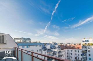 Penthouse kaufen in 1100 Wien, 1100 Wien Zentral begehbare, helle 4-Zimmer Dachterrassenwohnung im 7. Liftstock mit Ausblick