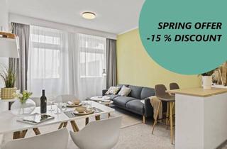 Wohnung mieten in Kelsenstraße, 1030 Wien, *SPRING OFFER -15% * HANS-Y - Pauschalmiete (inkl. Strom, Heizung, Internet, Pool, Gym, Spa & vieles mehr) + flexible Laufzeiten!