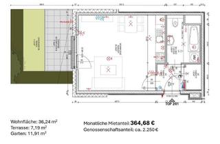 Wohnung mieten in Rappachgasse 49, 1110 Wien, Leistbare Wohnung mit Terrasse und Garten