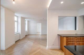 Wohnung kaufen in Franzensgasse, 1050 Wien, Neuwertige Zwei-Zimmer-Altbau-Wohnung nächst Naschmarkt! Herrliche Terrasse und Loggia in absolute Ruhelage!