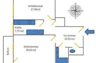 Wohnung mieten in Grünbergstraße, 1130 Wien, provisionsfrei - moderne, helle, geräumige 3 Zimmer-Wohnung inkl Balkon, PKW-Platz + Garten