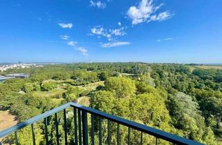 Wohnung mieten in Kurbadstraße 8, 1100 Wien, Rarität - Wohnen im Hochhaus (16. Liftstock) - Einzigartiger Fernblick über den Kurpark Oberlaa