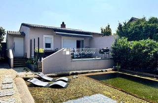 Haus kaufen in 2322 Zwölfaxing, DER SOMMER KANN KOMMEN - Bungalow mit idyllischem Schwimmteich und schöner Pergola im Garten