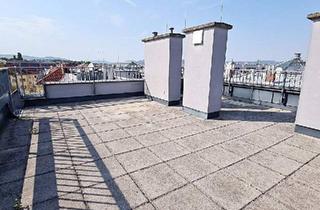 Wohnung mieten in Tanbruckgasse, 1120 Wien, TERRASSENHIT, TANBRUCKGASSE, 88 m2 Dachgeschoß mit 41 m2 Terrasse, 2 Zimmer, Küche, Wannenbad, Parketten, Fernblick, Bhf-Meidling