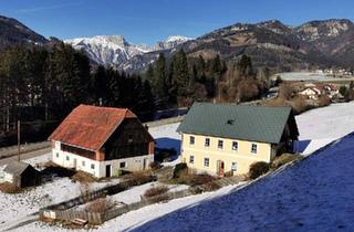 Bauernhäuser zu kaufen in 8621 Thörl, Bauernhaus mit Stallgebäude, umliegenden Wiesenflächen und Wald