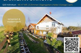 Wohnung kaufen in 5251 Höhnhart, Wohnen im Grünen – Charmante 3-Zimmer Gartenwohnung in Höhnhart